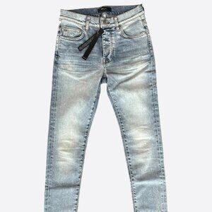 Amiri Stone Indigo Stack Jeans
